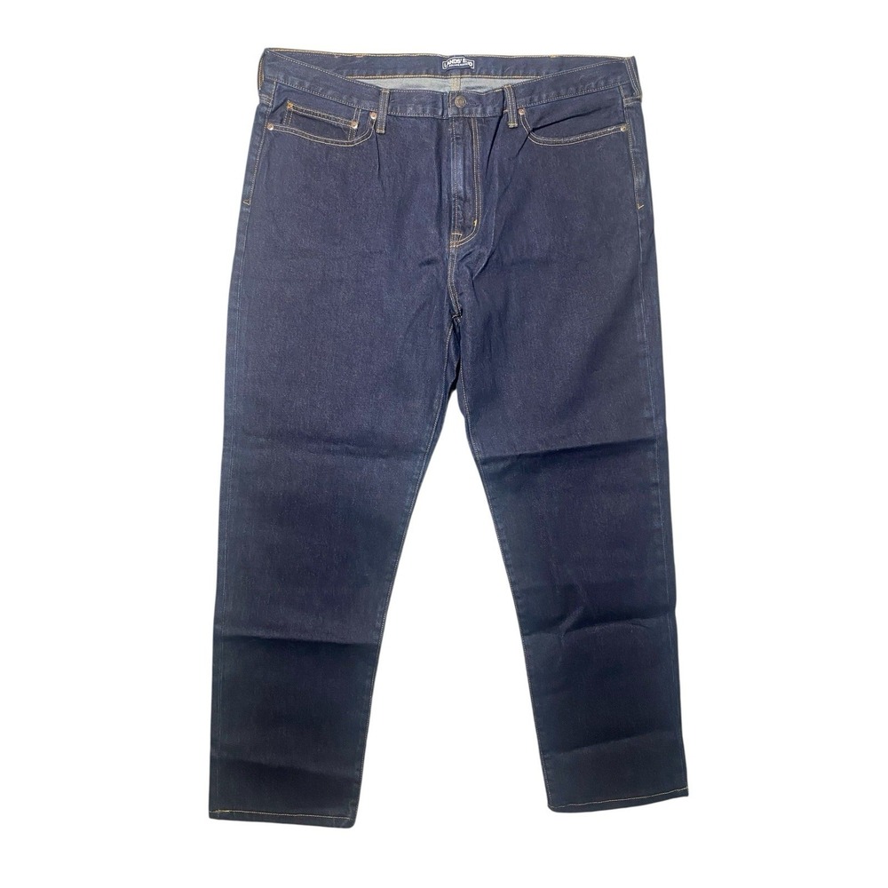 Lands' End Straight Leg Dark Wash 5-Pockets Traditional Fit Jeans Men's Size 42